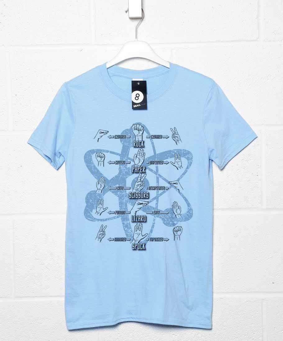 Rock Paper Scissors Lizard Spock Unisex T-Shirt 8Ball