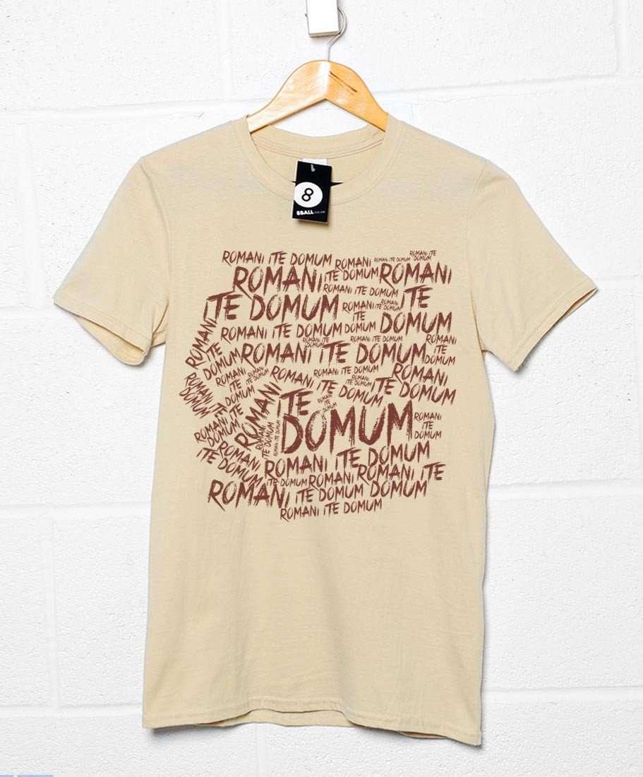 Romani Ite Domum Mens Graphic T-Shirt, Inspired By Monty Python 8Ball