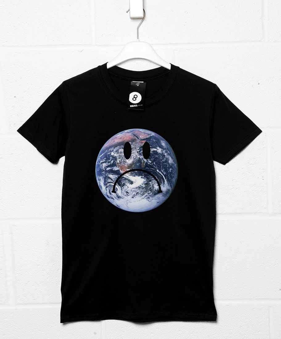Sad Planet Mens T-Shirt As Worn By Simon Pegg 8Ball
