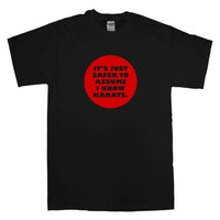 Thumbnail for Safer To Assume I Know Karate Mens Graphic T-Shirt 8Ball