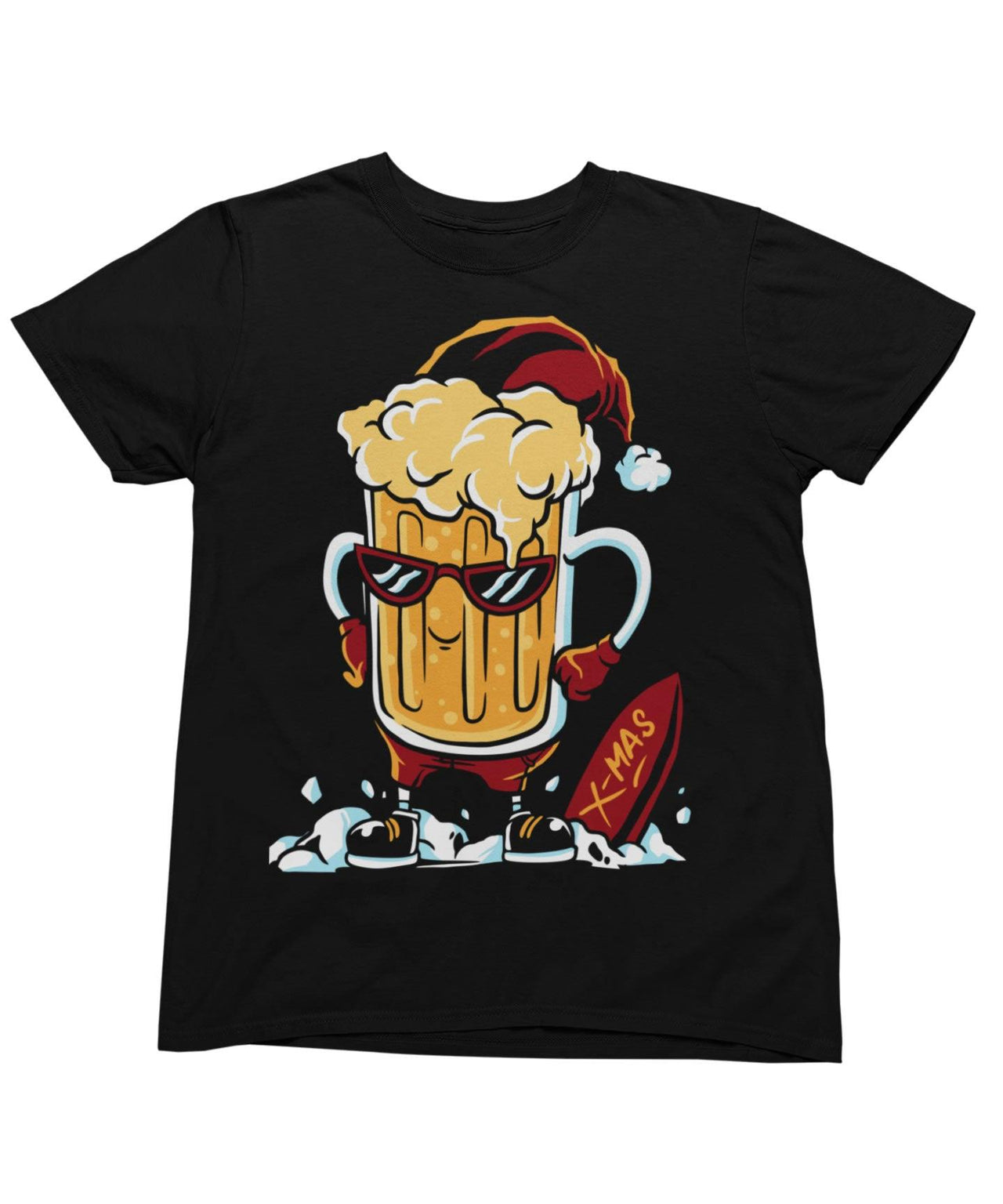 Santa Beer Unisex Christmas Unisex T-Shirt 8Ball
