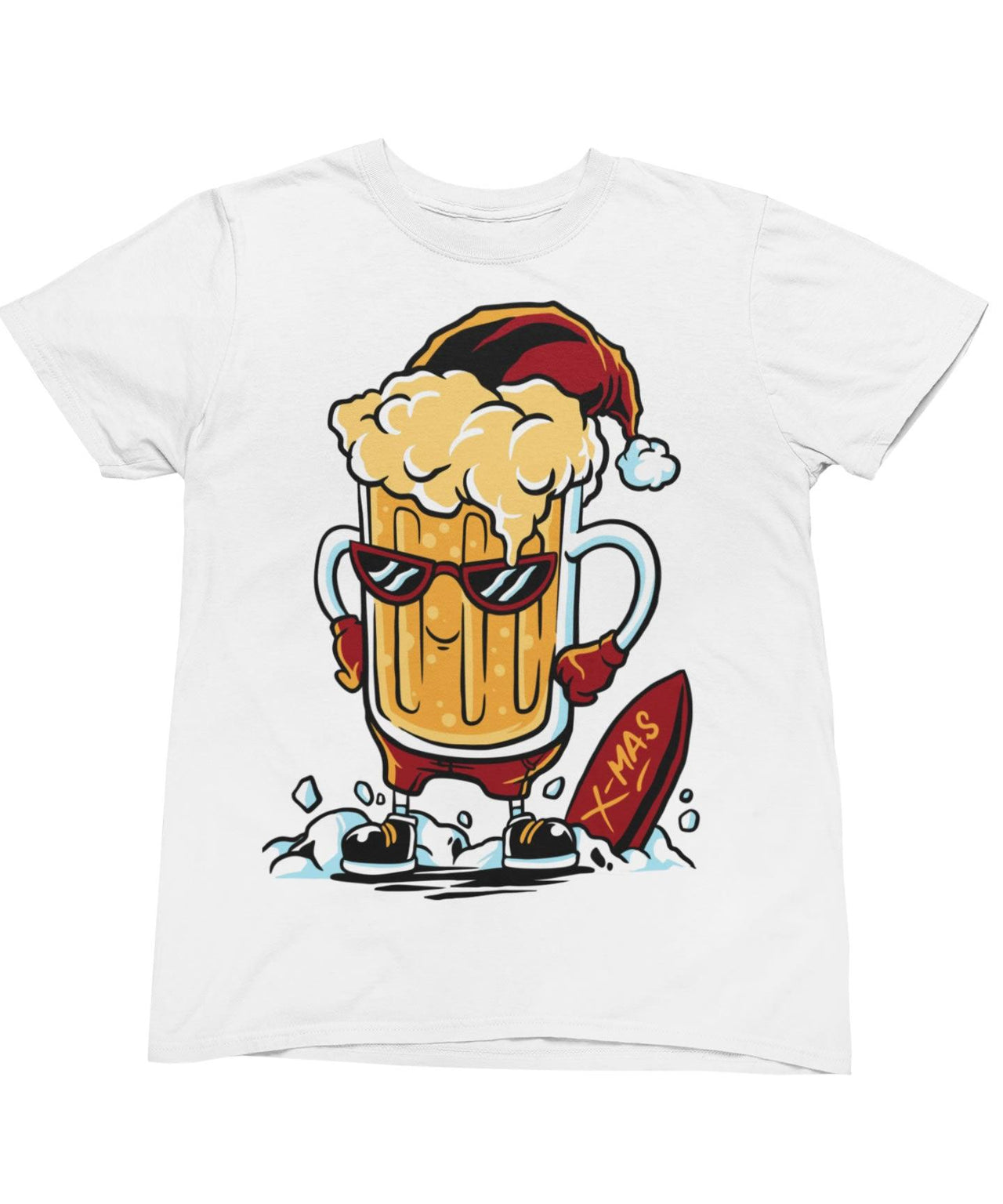 Santa Beer Unisex Christmas Unisex T-Shirt 8Ball