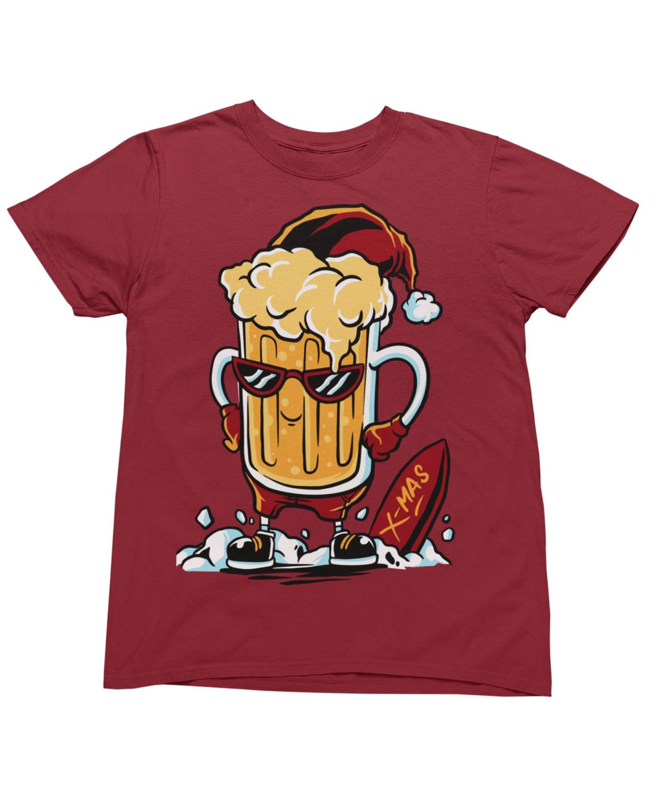 Santa Beer Unisex Christmas Unisex T-Shirt 8Ball