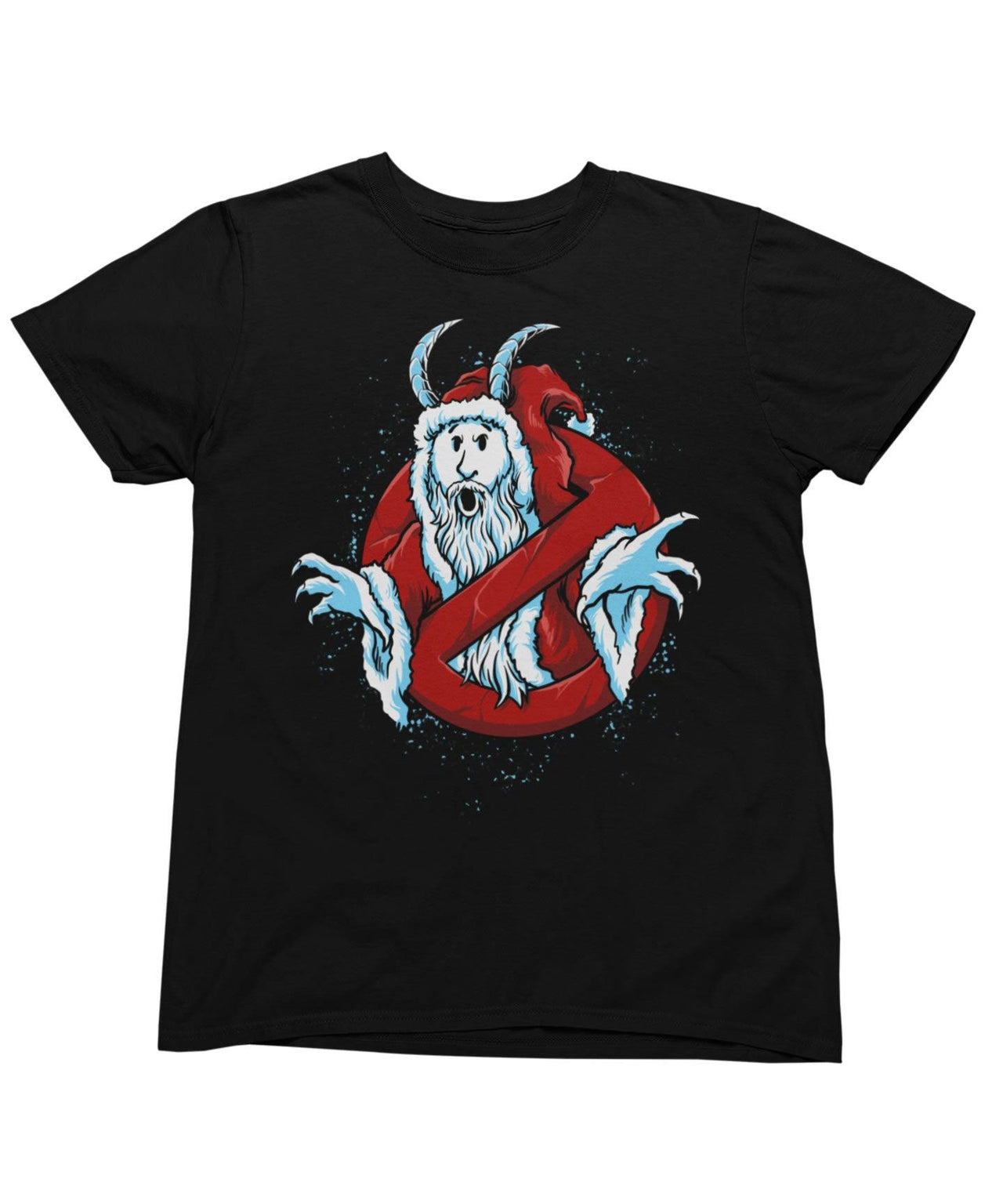 Santa Ghost Unisex Christmas Mens Graphic T-Shirt 8Ball