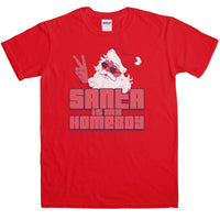 Thumbnail for Santa Is My Homeboy Mens T-Shirt 8Ball