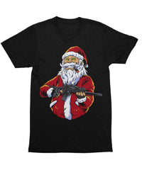 Thumbnail for Santa Shoot Em All Unisex Christmas Mens T-Shirt 8Ball