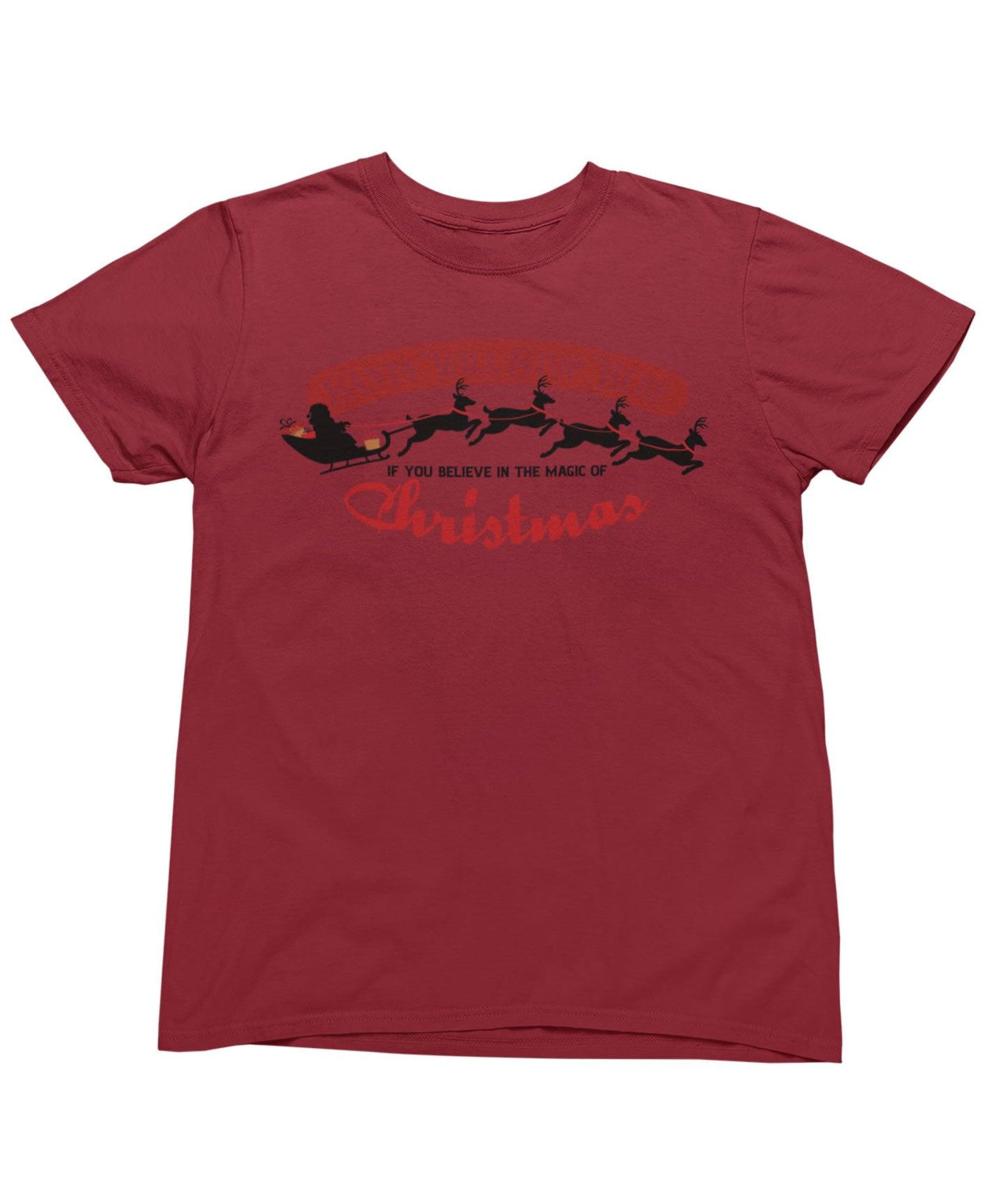 Santa Will Stop Here Christmas Unisex Unisex T-Shirt For Men And Women 8Ball