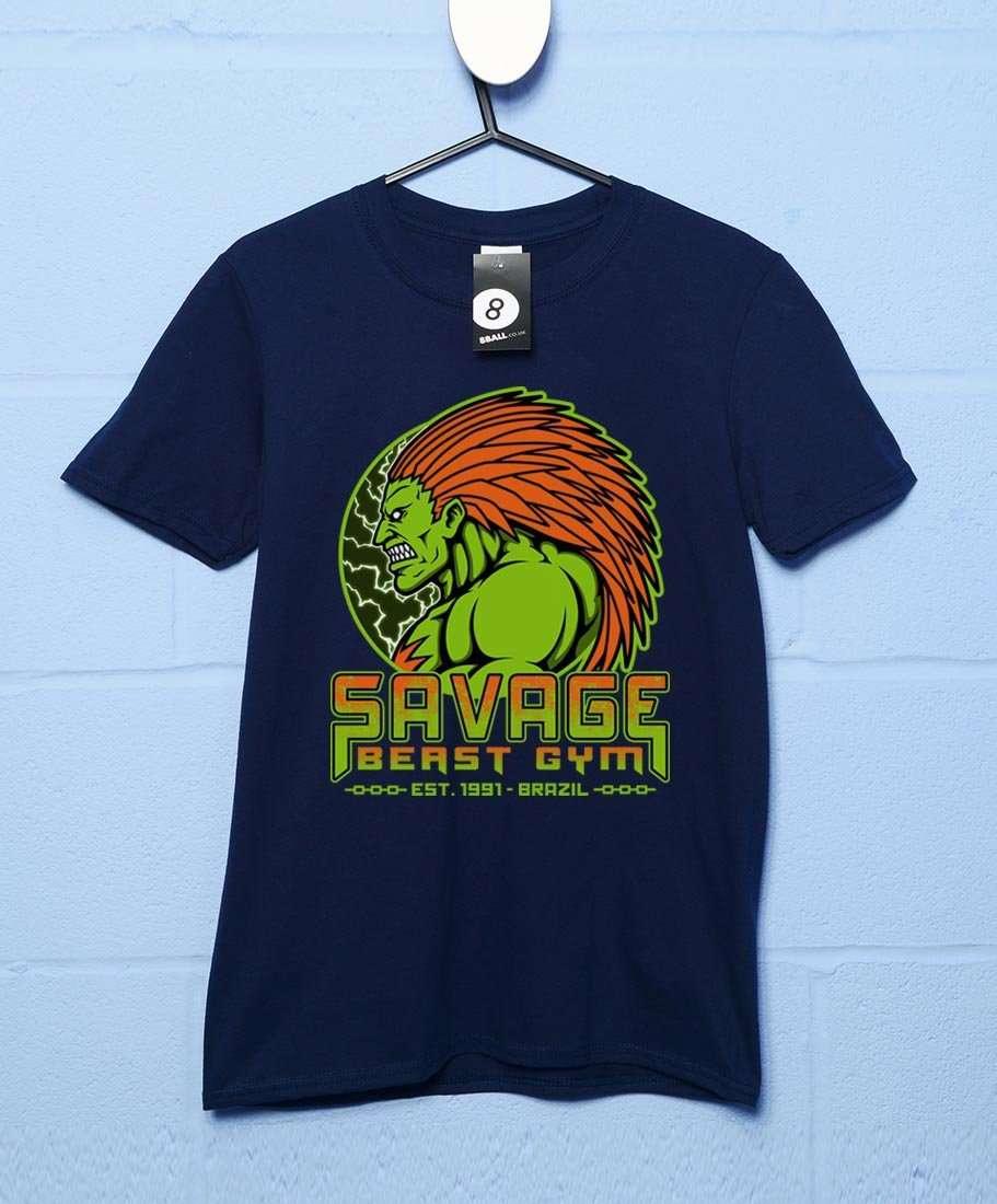 Savage Beast Gym Graphic T-Shirt For Men 8Ball