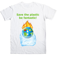 Thumbnail for Save the Plastic be Fantastic Shirt Mens Graphic T-Shirt 8Ball