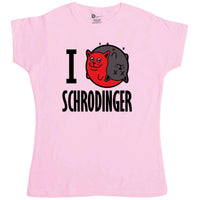 Thumbnail for Schrodinger's Cat I Heart Schrodinger Womens Style T-Shirt 8Ball