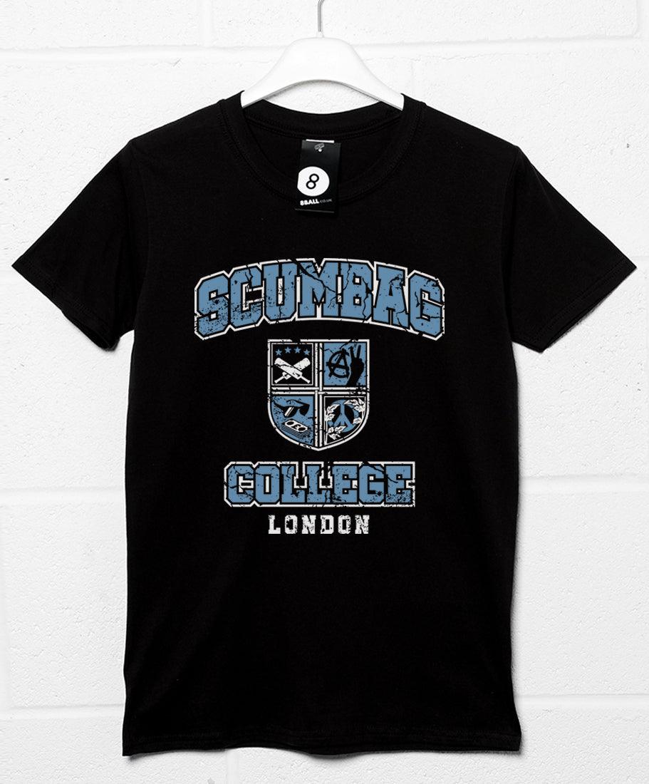 Scumbag Crest Collegiate Style T-Shirt For Men 8Ball