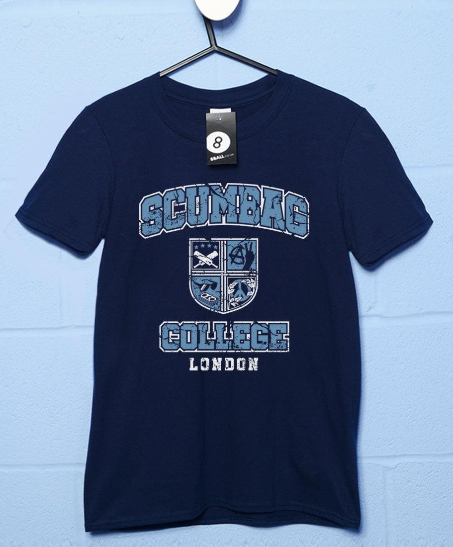 Scumbag Crest Collegiate Style T-Shirt For Men 8Ball