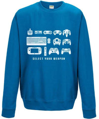 Thumbnail for Select Your Weapon Game Controllers Unisex Sweatshirt 8Ball