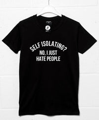 Thumbnail for Self Isolating? No I Just Hate People Graphic T-Shirt For Men 8Ball