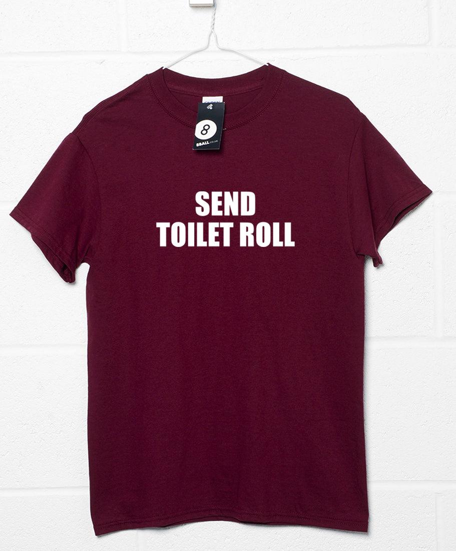 Send Toilet Roll Video Conference Unisex T-Shirt 8Ball