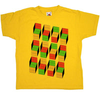 Thumbnail for Sheldon's Optical Illusion Cubes Childrens T-Shirt 8Ball