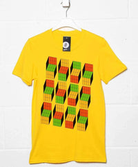Thumbnail for Sheldon's Optical Illusion Cubes Mens T-Shirt 8Ball