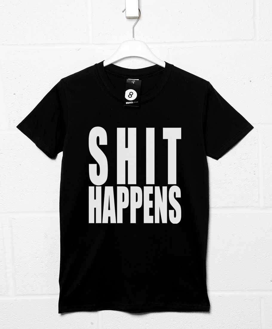 Shit Happens Unisex T-Shirt For Men And Women As Worn By Axl Rose 8Ball