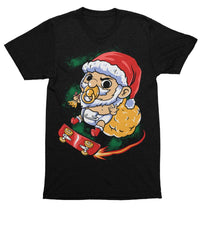 Thumbnail for Skateboarding Baby Santa Unisex Christmas T-Shirt For Men 8Ball