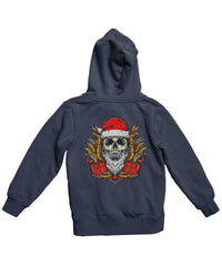 Thumbnail for Skull Santa Back Printed Christmas Hoodie For Men and Women 8Ball