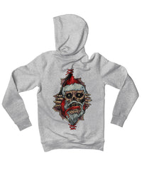 Thumbnail for Skull Santa Peek-A-Boo Back Printed Christmas Graphic Hoodie 8Ball