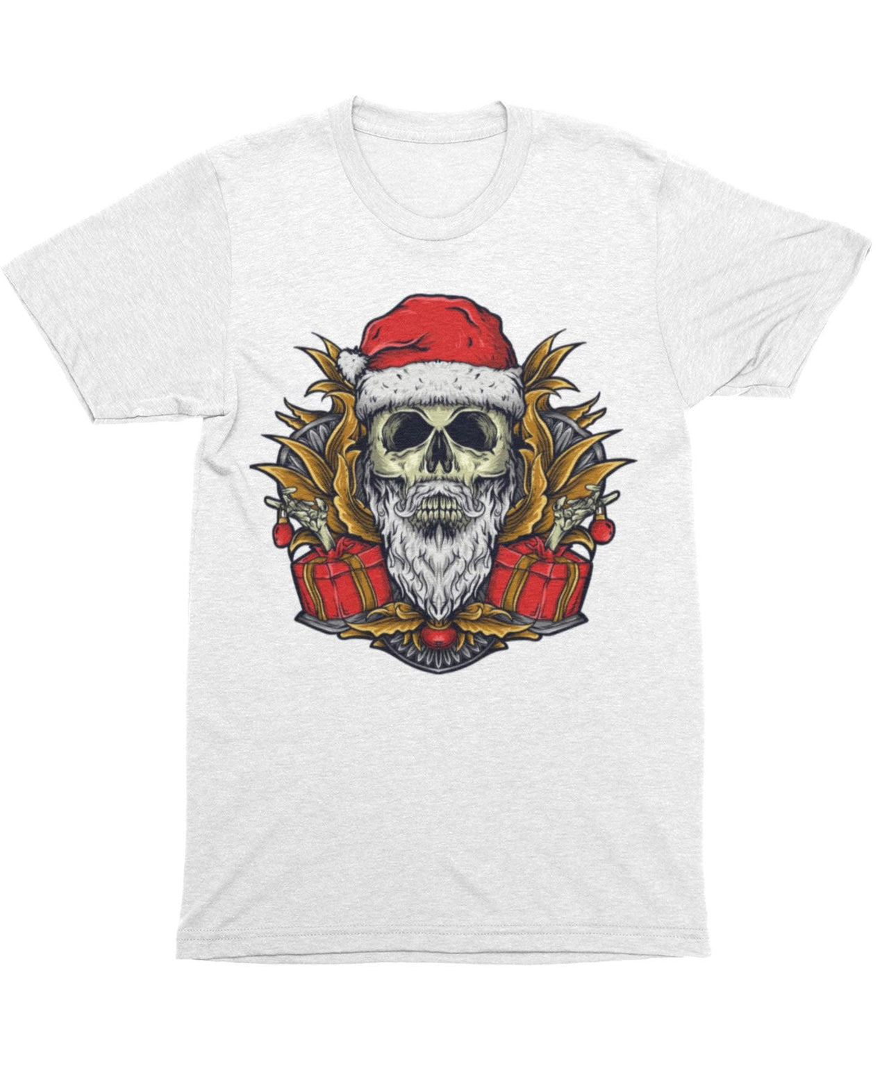 Skull Santa Unisex Christmas Mens Graphic T-Shirt 8Ball