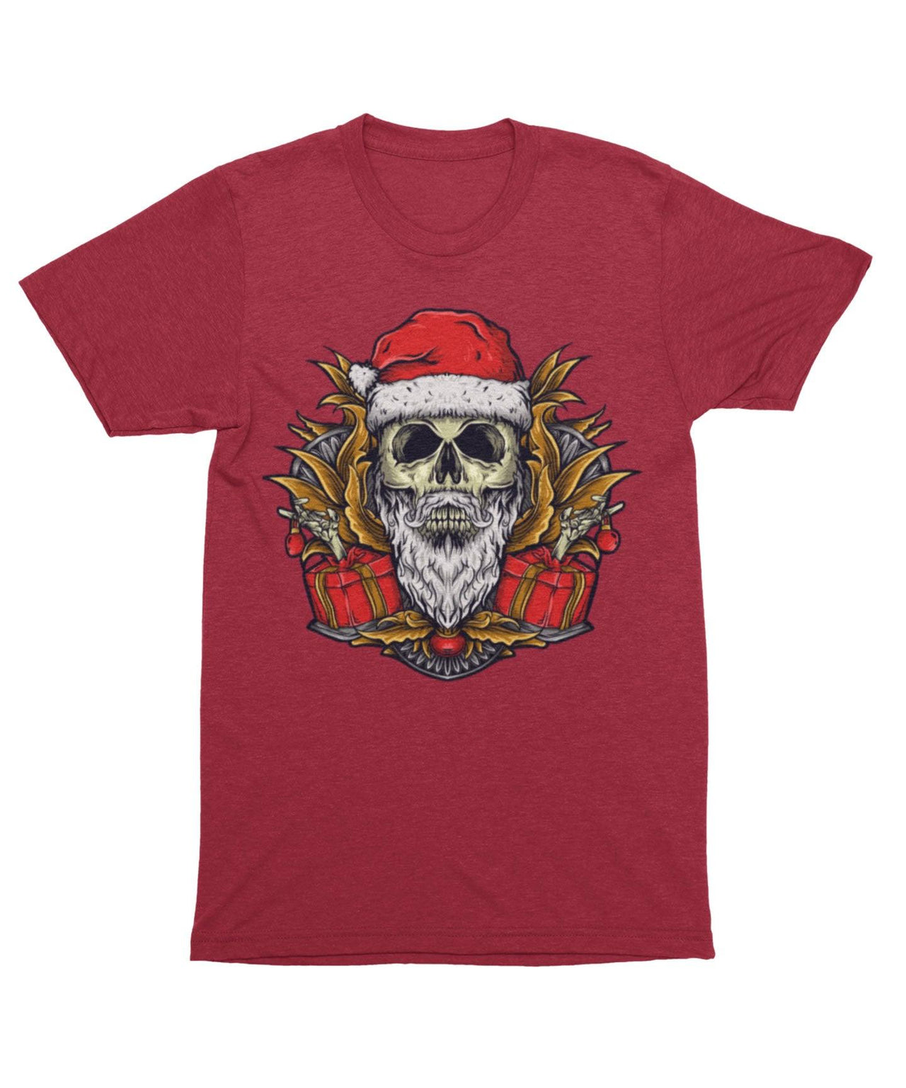 Skull Santa Unisex Christmas Mens Graphic T-Shirt 8Ball