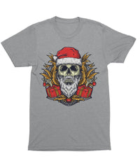 Thumbnail for Skull Santa Unisex Christmas Mens Graphic T-Shirt 8Ball