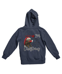 Thumbnail for Sloth Dreaming Of A White Christmas Back Printed Sloth Hoodie For Men and Women 8Ball