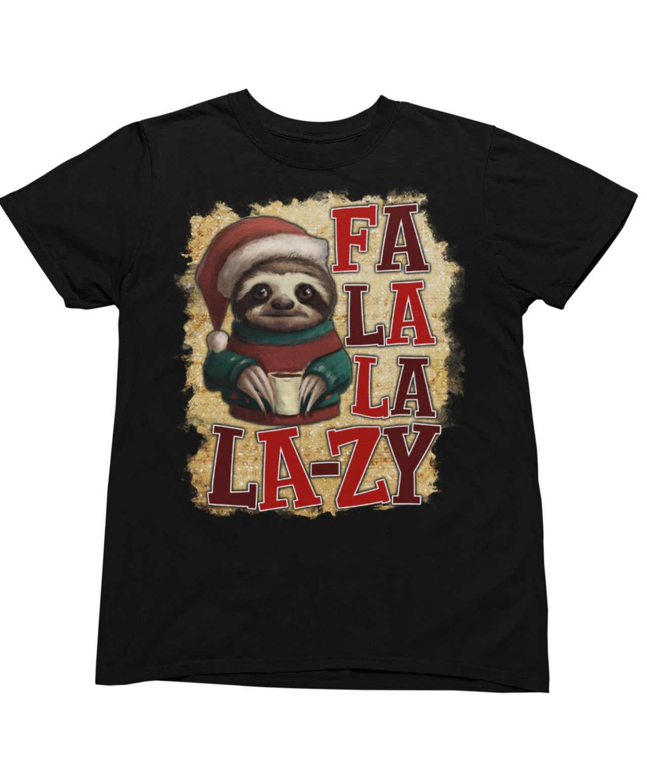 Sloth Fa La La Lazy Christmas Unisex Unisex T-Shirt For Men And Women 8Ball