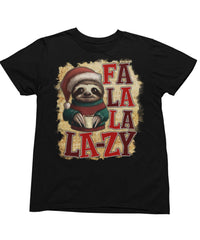 Thumbnail for Sloth Fa La La Lazy Christmas Unisex Unisex T-Shirt For Men And Women 8Ball