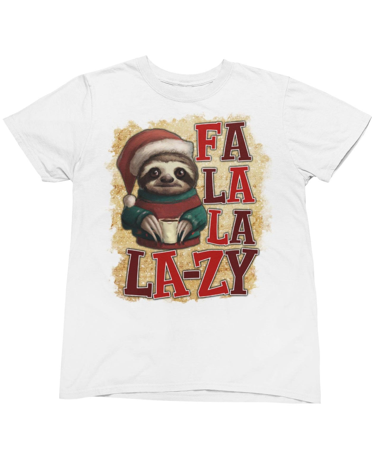 Sloth Fa La La Lazy Christmas Unisex Unisex T-Shirt For Men And Women 8Ball