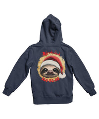 Thumbnail for Sloth Ho Ho Ho Christmas Back Printed Hoodie For Men and Women 8Ball