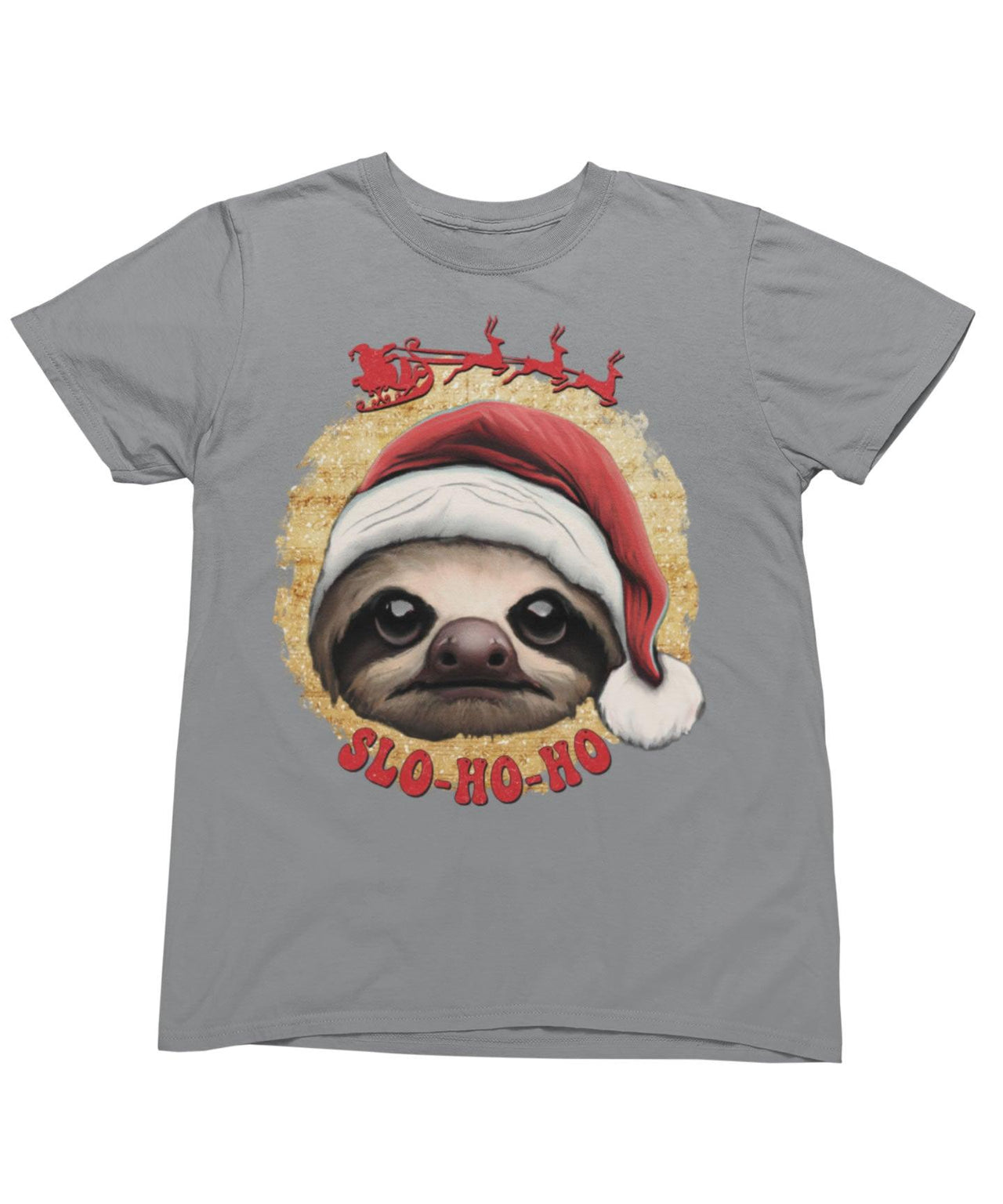 Sloth Ho Ho Ho Christmas Unisex Unisex T-Shirt 8Ball