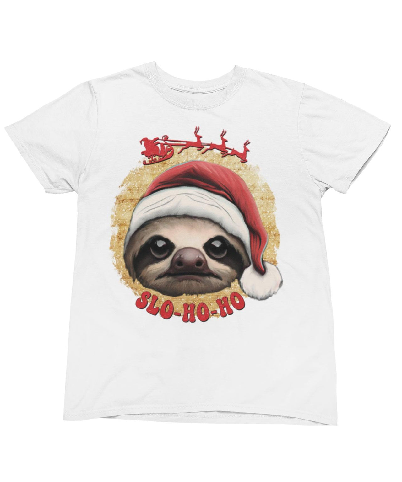 Sloth Ho Ho Ho Christmas Unisex Unisex T-Shirt 8Ball