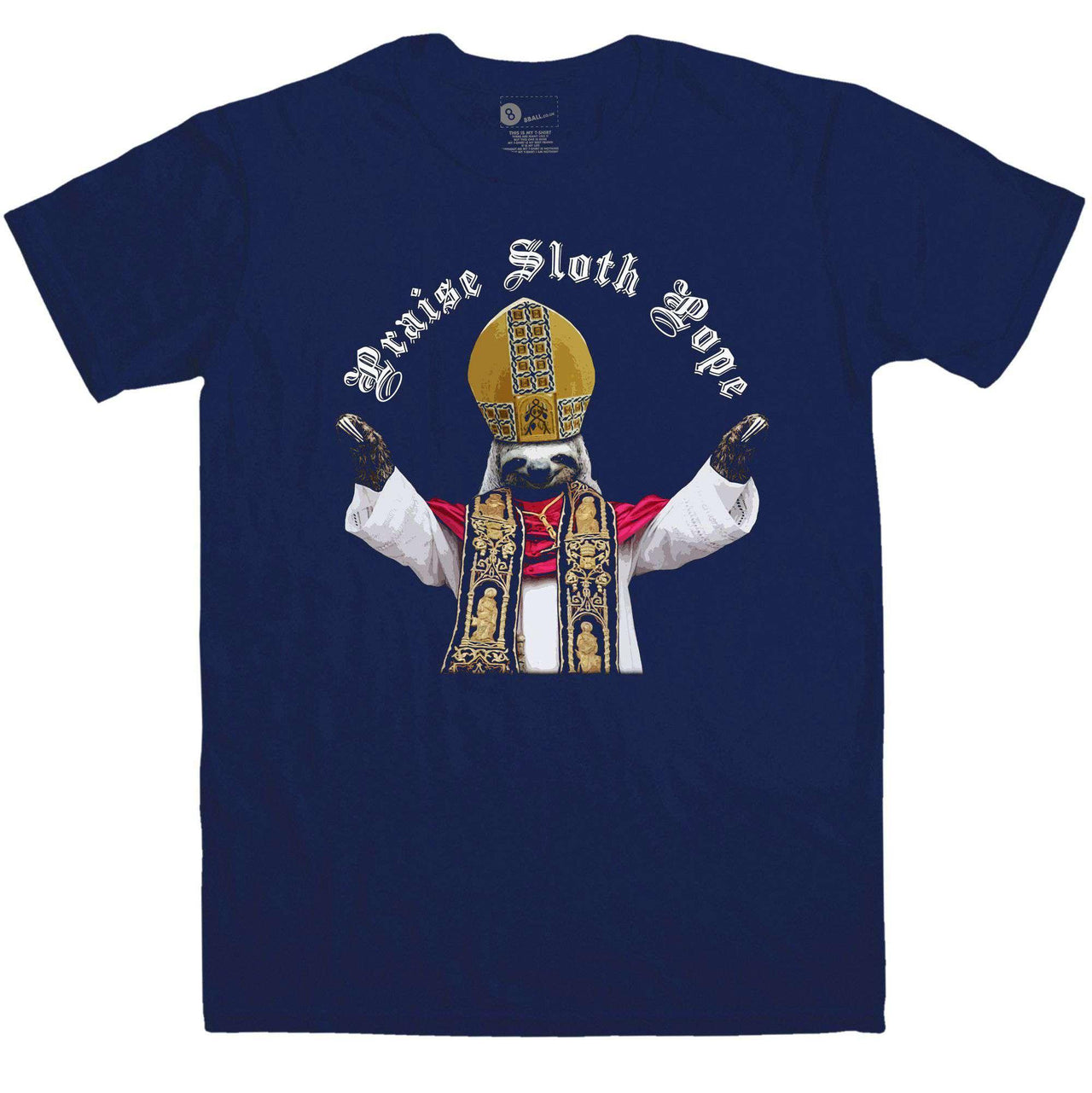 Sloth Sloth Pope T-Shirt For Men 8Ball