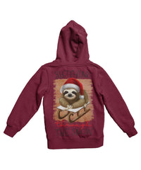 Thumbnail for Slothing Through The Snow Christmas Back Printed Unisex Hoodie 8Ball