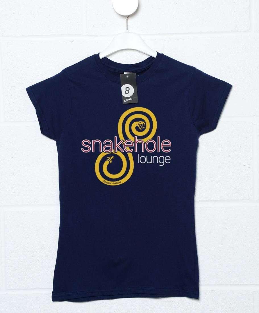 Snakehole Lounge Womens T-Shirt 8Ball