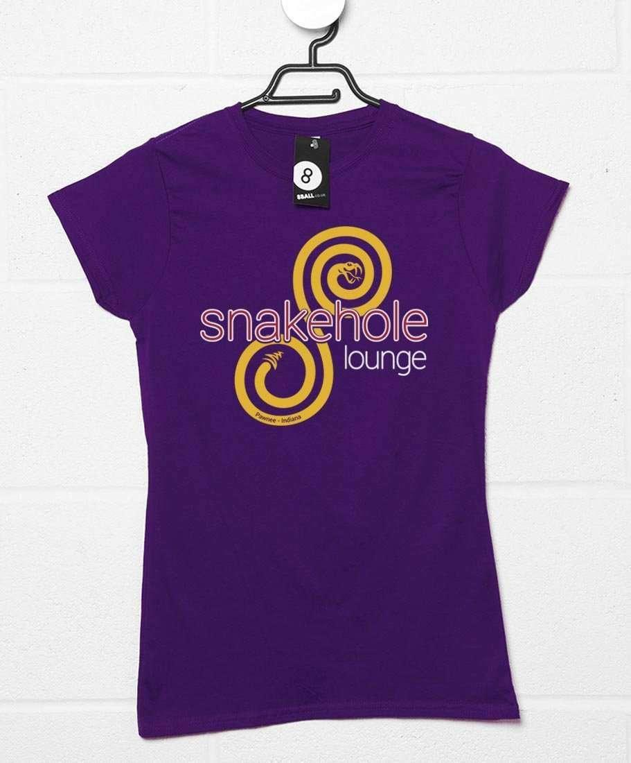 Snakehole Lounge Womens T-Shirt 8Ball