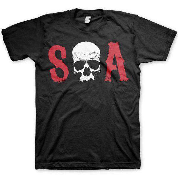 Sons Of Anarchy Men's Skull Initials Mens T-Shirt 8Ball