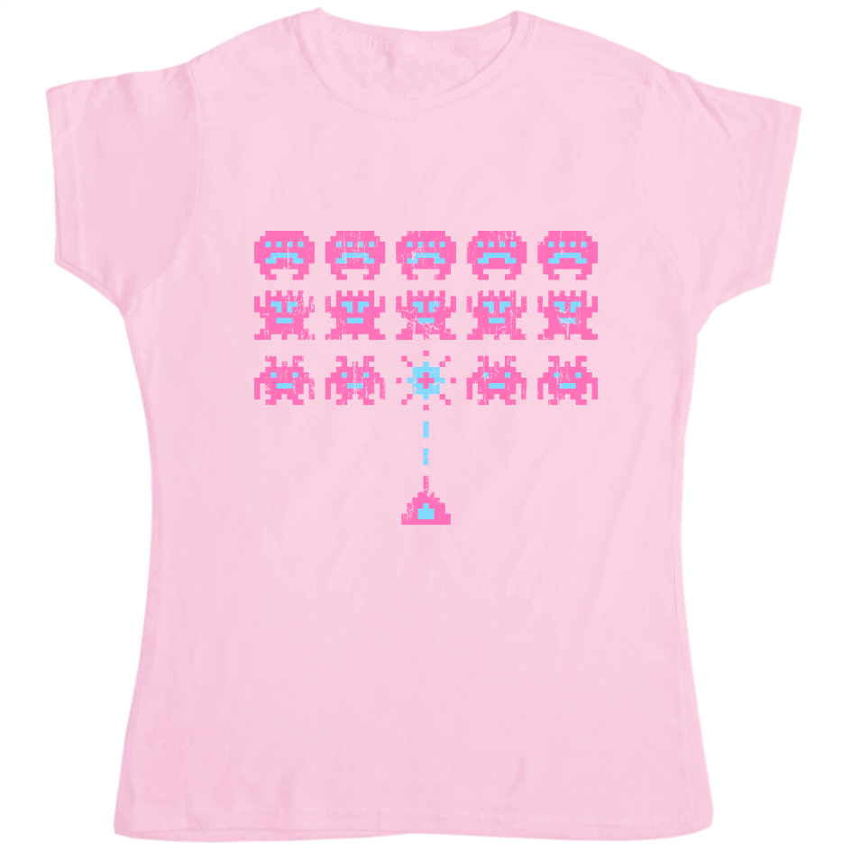 Space Invaders Womens T-Shirt 8Ball