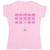 Thumbnail for Space Invaders Womens T-Shirt 8Ball