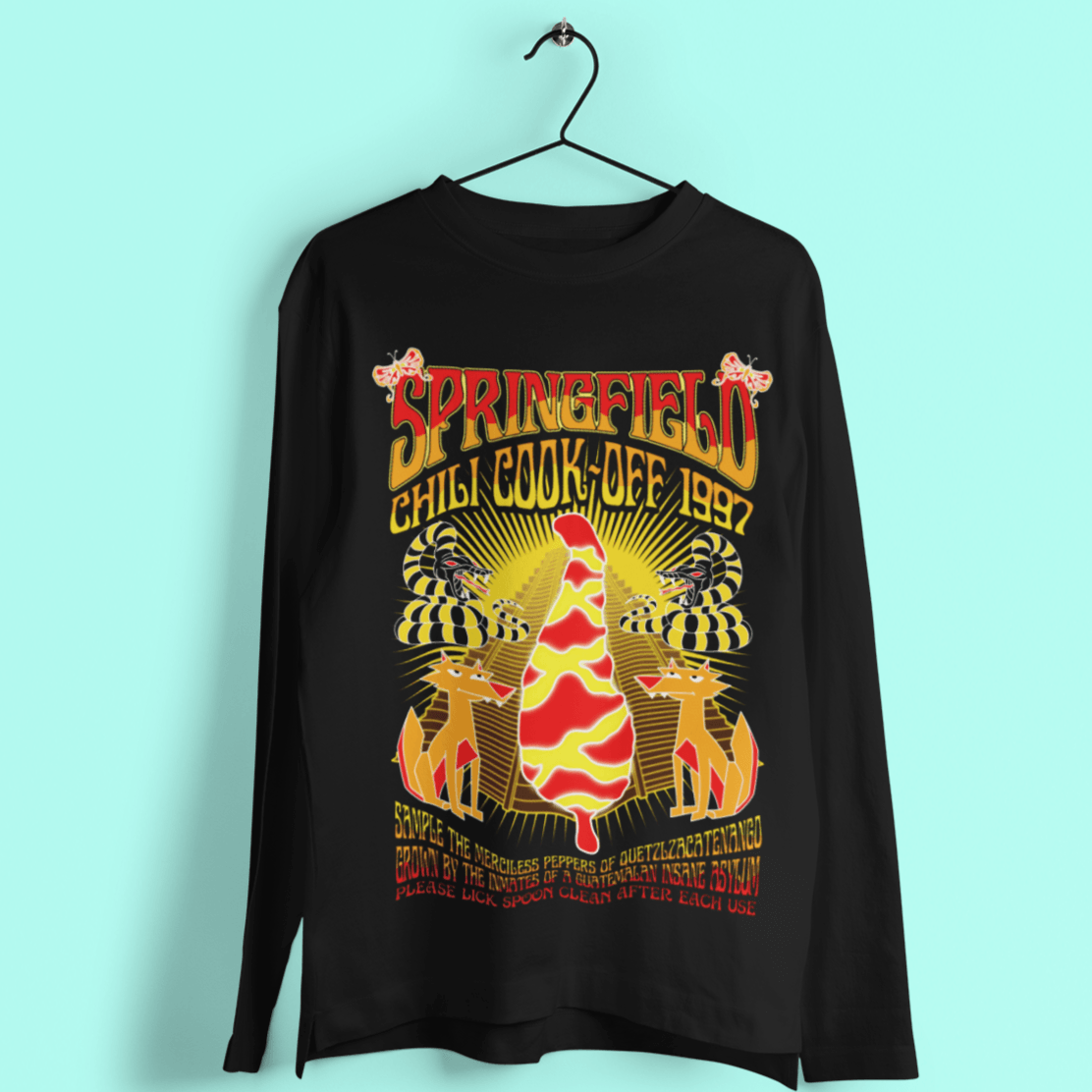Springfield Chili Cook Off Long Sleeve T-Shirt 8Ball