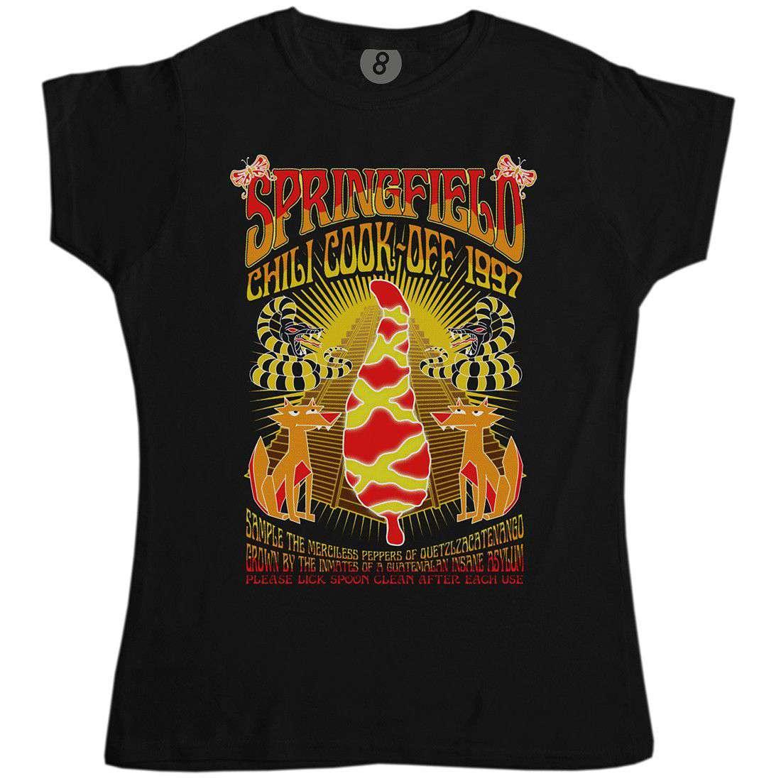Springfield Chili Cook Off T-Shirt for Women 8Ball