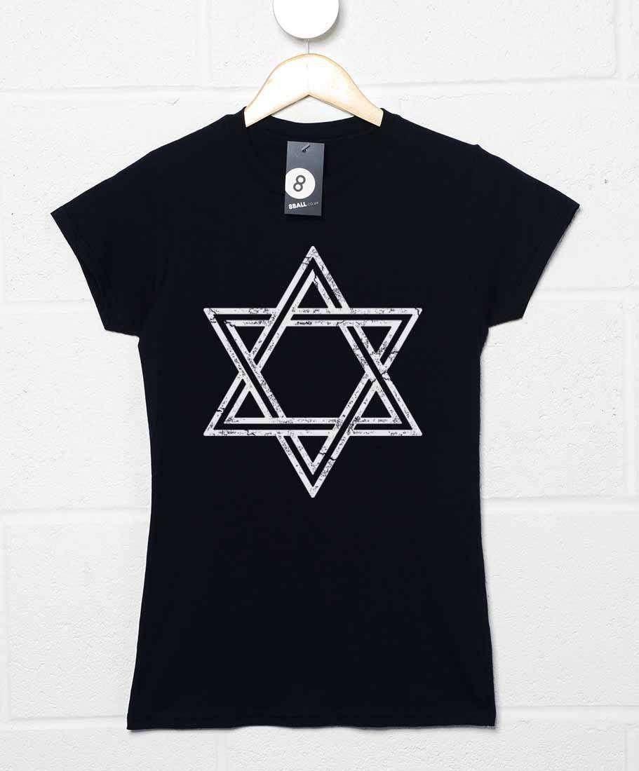 Star Of David Womens T-Shirt As Worn By Siouxsie Sioux 8Ball