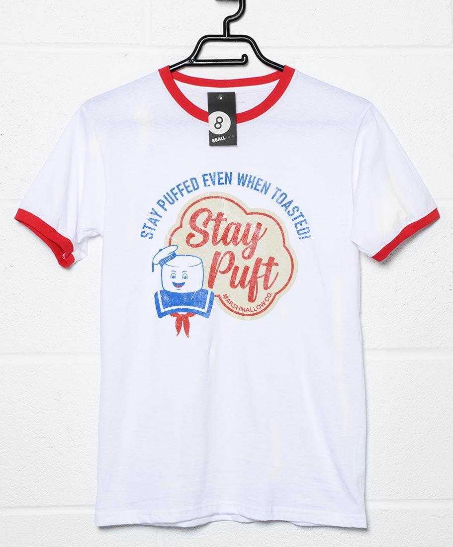 Stay Puft Marshmallows Ringer Mens T-Shirt 8Ball