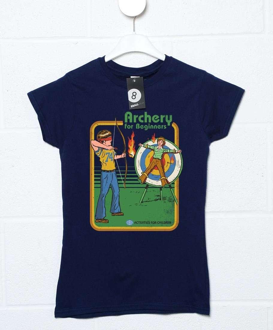 Steven Rhodes Archery for Beginners Womens Fitted T-Shirt 8Ball