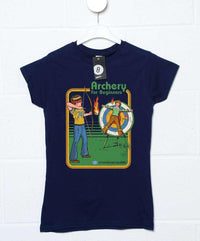 Thumbnail for Steven Rhodes Archery for Beginners Womens Fitted T-Shirt 8Ball