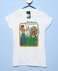 Thumbnail for Steven Rhodes Archery for Beginners Womens Fitted T-Shirt 8Ball