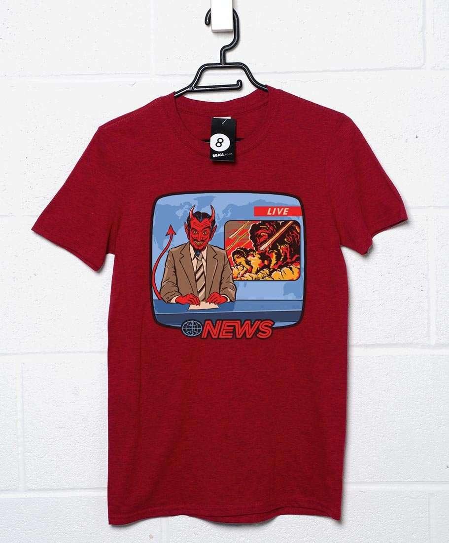 Steven Rhodes Breaking News Mens T-Shirt 8Ball